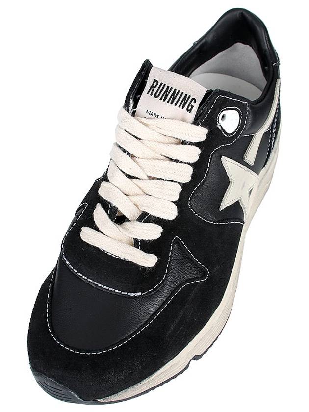 Running Sole Leather Low Top Sneakers Black - GOLDEN GOOSE - BALAAN 8