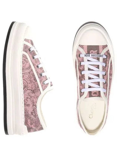 Walk NDior Toile De Jouy Sauvage Motif Platform Low Top Sneakers Pink - DIOR - BALAAN 2