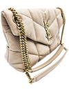 Saint Laurent 577476 Blanc Vintage Nappa Quilted Lulu Puffer Small Chain Shoulder Bag - SAINT LAURENT - BALAAN 3