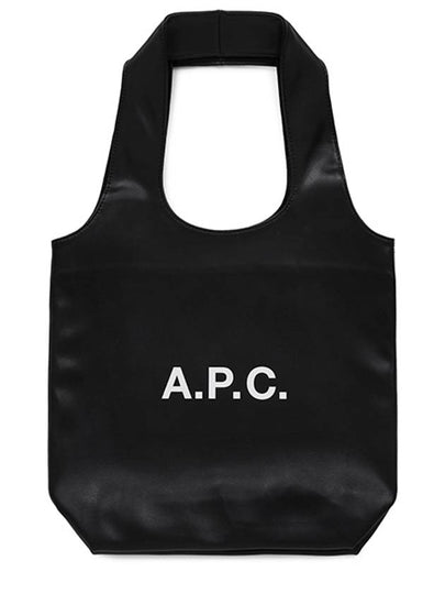 Ninon Small Recycled Leather Tote Bag Black - A.P.C. - BALAAN 2