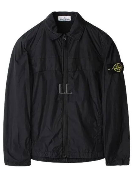Garment Dyed Crinkle Reps R-NY Jacket Black - STONE ISLAND - BALAAN 2