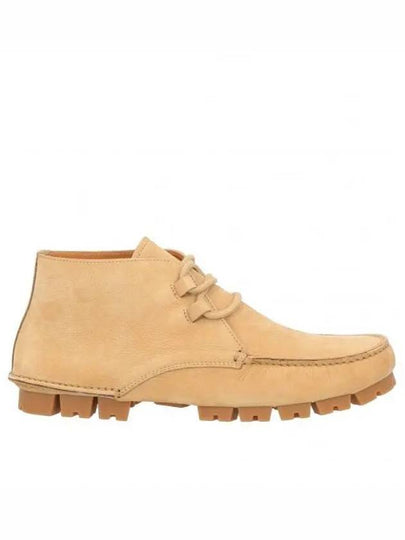 Suede Ankle Middle Boots Beige - SALVATORE FERRAGAMO - BALAAN 2