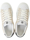 Ladybug Suede Leather Low Top Sneakers White - TORY BURCH - BALAAN 3