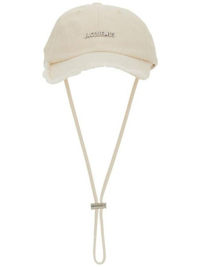 La Casquette Artichaut Fringe Metal Logo Ball Cap Off White - JACQUEMUS - BALAAN 2