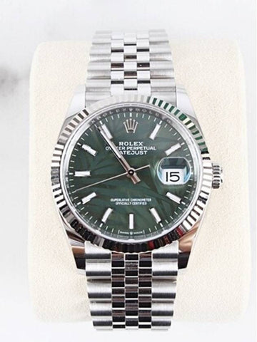 Datejust36 Green Palm Motif Flujuville 22 Years Old - ROLEX - BALAAN 1