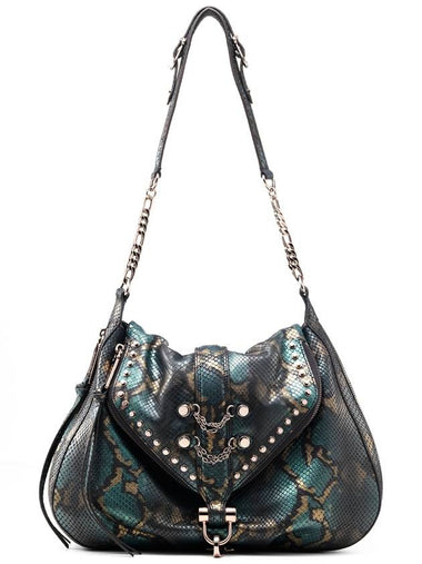 Suri Flap Hobo Shoulder Bag Phthalo Green - DONIRAY - BALAAN 1