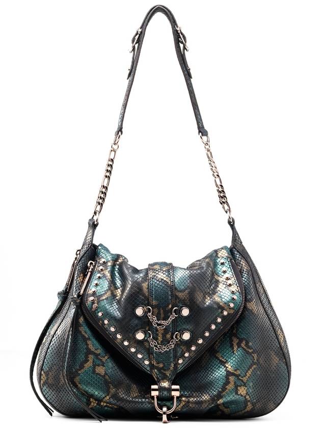 Suri Flap Hobo Shoulder Bag Phthalo Green - DONIRAY - BALAAN 2