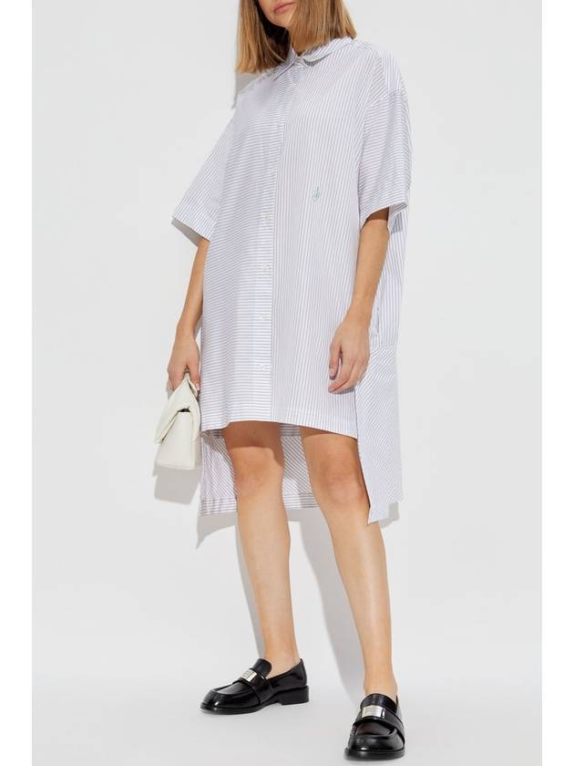 JW Anderson Dress With Striped Pattern, Women's, Grey - JW ANDERSON - BALAAN 2