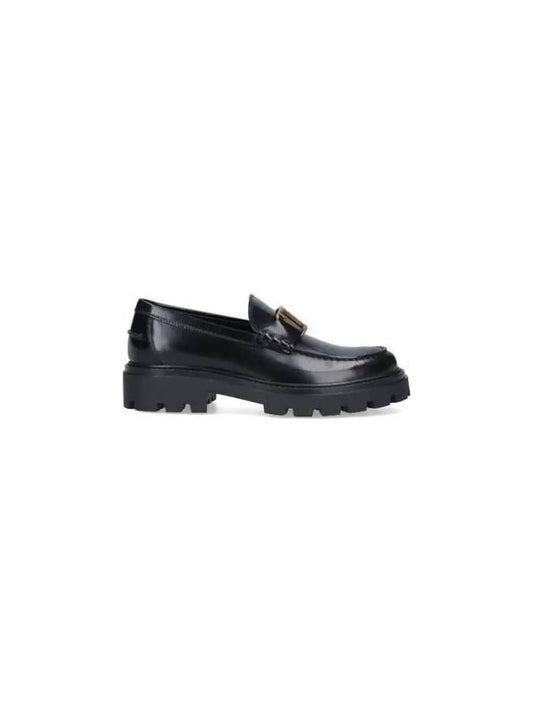 T Timeless Leather Loafers Black - TOD'S - BALAAN 2