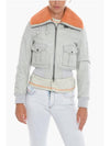 leather jacket A06311 0IGAH 9CR Light blue - DIESEL - BALAAN 1