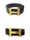 H Buckle Reversible 32mm Leather Belt Noir Ebene - HERMES - BALAAN 5