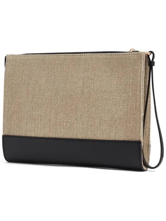 Sense Zipper Clutch Bag Beige Black - CHLOE - BALAAN 4