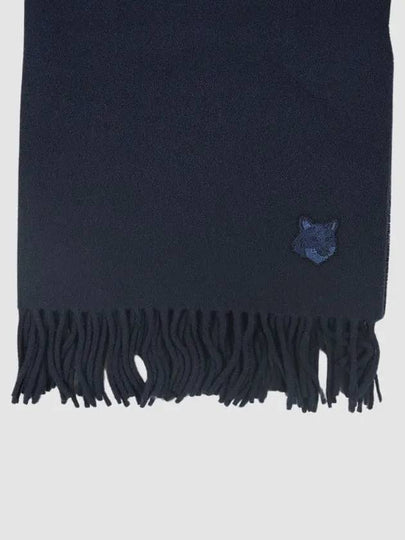 Wool Fox Head Muffler Navy - MAISON KITSUNE - BALAAN 2