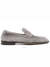 Suede Penny Slot Loafers Grey - BRUNELLO CUCINELLI - BALAAN 3