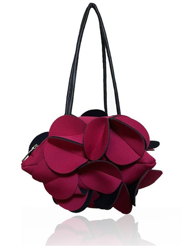 Women's Flower Mini Bag Burgundy - SUIN - BALAAN 1