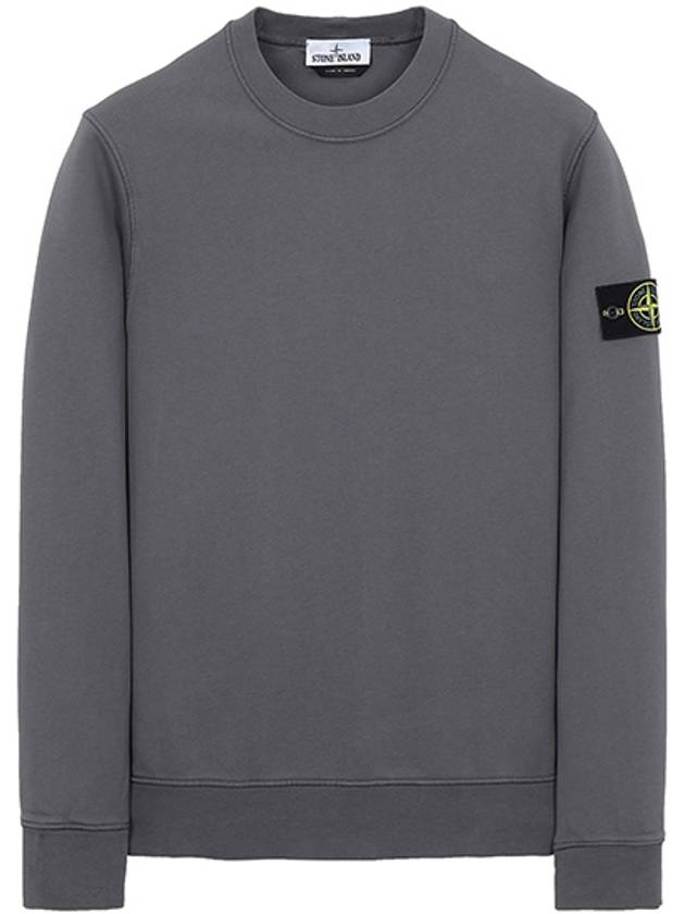 Men's Wappen Patch Sweatshirt Dark Grey - STONE ISLAND - BALAAN 2