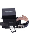 Leather Belt Black - DOLCE&GABBANA - BALAAN.