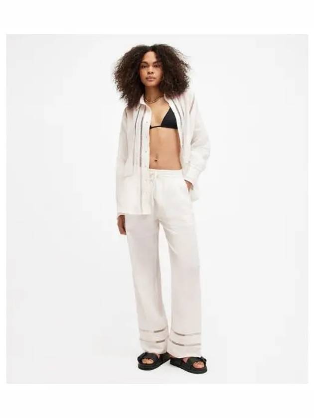 Jade linen trousers W028TA 4193 - ALLSAINTS - BALAAN 1