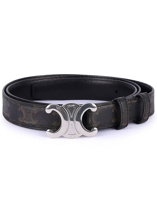 Triomphe Canvas Belt Black - CELINE - BALAAN 2