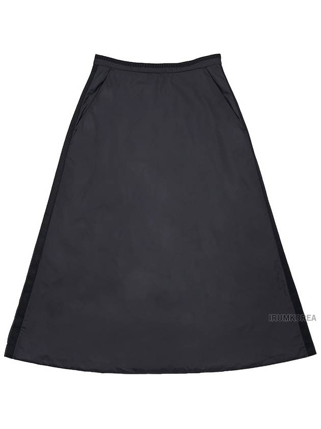 Padded midi A line skirt black - MONCLER - BALAAN 3