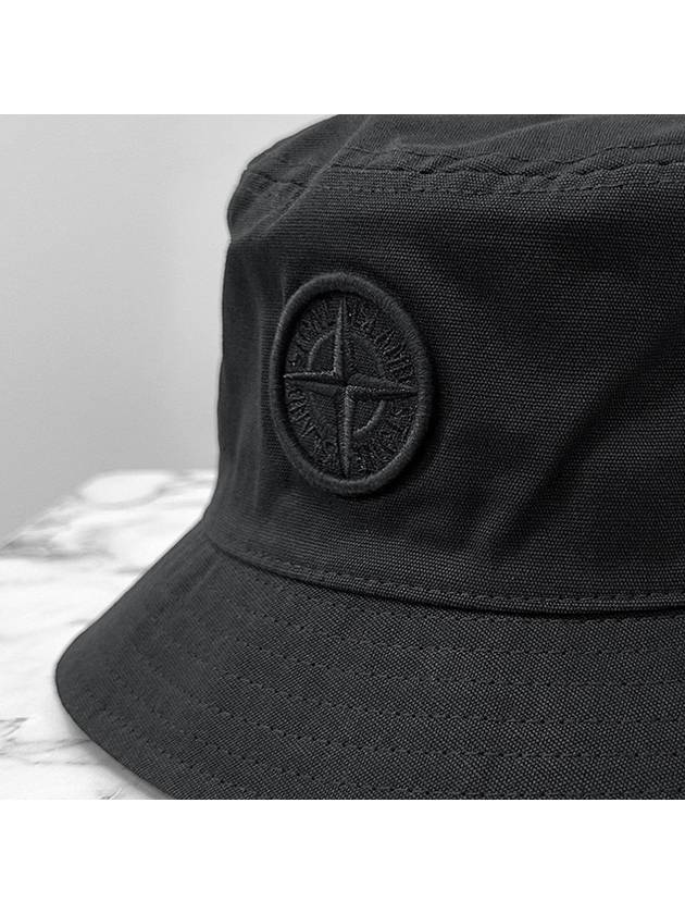 24Ss Kids Stone Island Hat Cap Stone Island 801690365 V0029 Black Black - STONE ISLAND - BALAAN 5