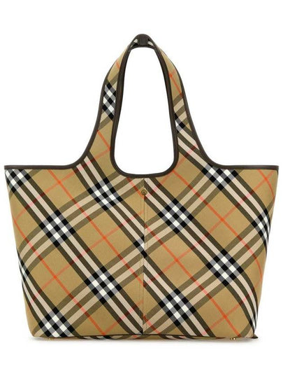 Check Medium Tote Bag Sand - BURBERRY - BALAAN 2