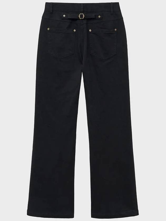 Moleskine Cinchback Flare Pants Black - NOIRER - BALAAN 9