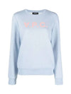 Viva Logo Cotton Sweatshirt Light Blue - A.P.C. - BALAAN 2