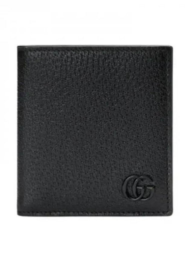 GG Marmont leather wallet black - GUCCI - BALAAN 1