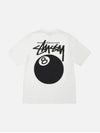 8-Ball Pigment Dyed Short Sleeve T-Shirt White - STUSSY - BALAAN 4