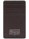 4 Stitch Leather Card Wallet Dark Brown - MAISON MARGIELA - BALAAN 5