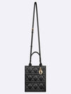 Macrocannage Calfskin Small Book Tote Bag Black - DIOR - BALAAN 7