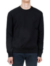 Embroidered Heart Logo Sweatshirt Black - AMI - BALAAN 3