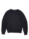 Face Patch Crew Neck Sweatshirt Black - ACNE STUDIOS - BALAAN 2