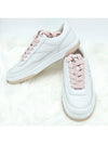 CC Logo Tennis Sneakers White Pink Unisex G39978 - CHANEL - BALAAN 3