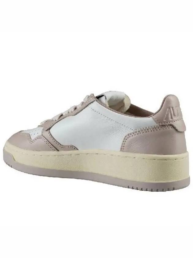 Women's Medalist Bi-Color Low-Top Sneakers Beige - AUTRY - BALAAN 5