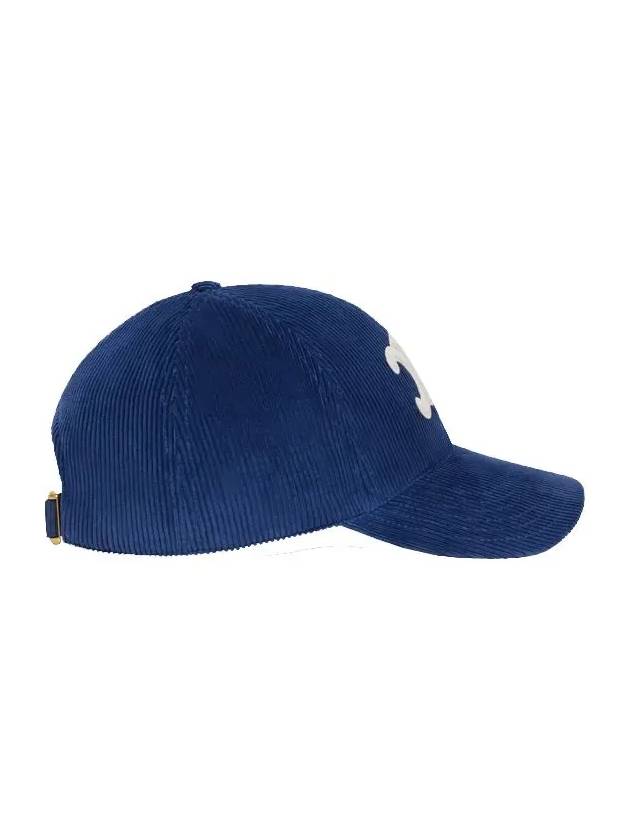 CELINE Triomphe Baseball Cap Blue 2AUT6013Y 07BF - CELINE - BALAAN