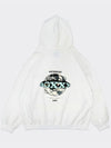 Globe Hoodie Oversize fit White - AOX - BALAAN 8