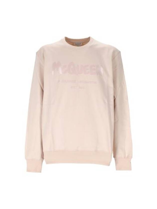 Graffiti Logo Sweatshirt Pink - ALEXANDER MCQUEEN - BALAAN 2