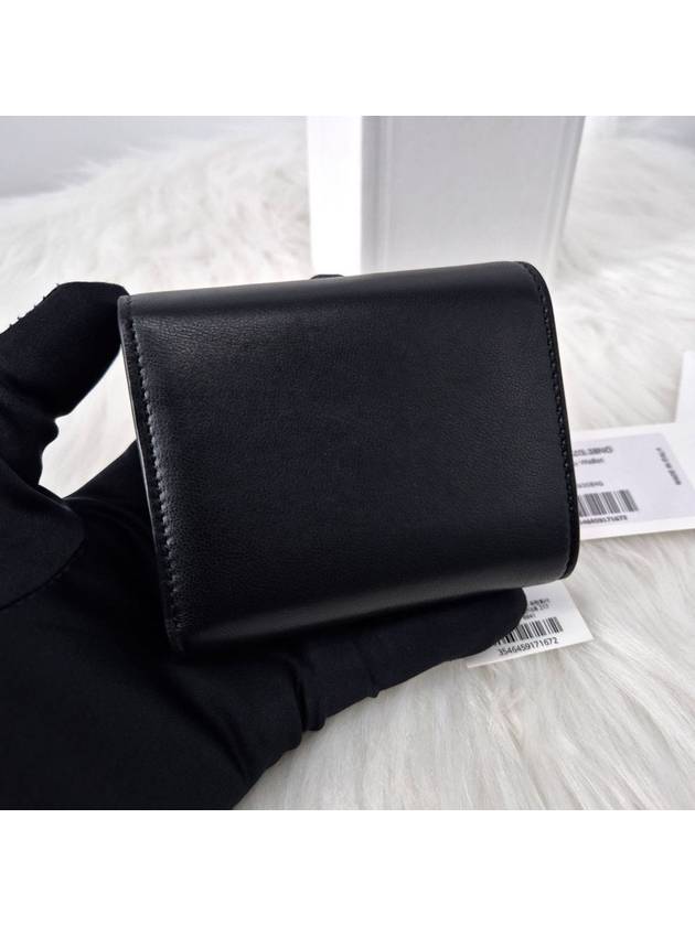 Triomphe Small Flap Women s Wallet Black - CELINE - BALAAN 4