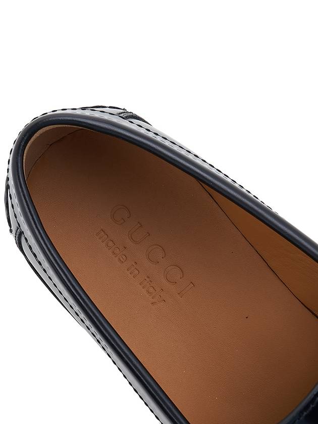 Horsebit Detail Leather Loafers Black - GUCCI - BALAAN 8