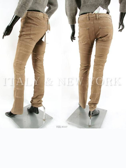 NDE105 8505 593 Slit Stige Red Clay Beige Pants - NEIL BARRETT - BALAAN 2