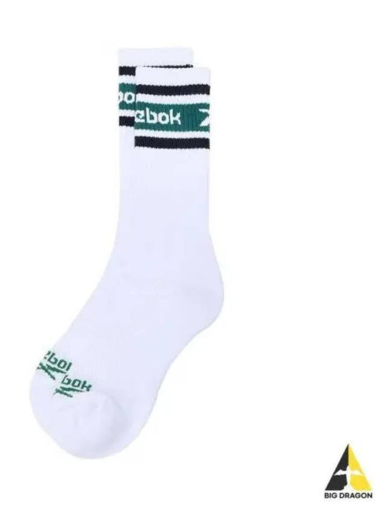 Color Logo Crew Socks Green - REEBOK - BALAAN 1