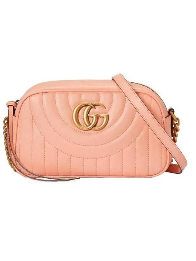 GG Marmont Matelasse Leather Cross Bag Peach - GUCCI - BALAAN 1