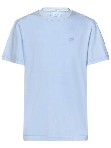 Natural Dyed Jersey Short Sleeve T-Shirt Blue - LACOSTE - BALAAN 1