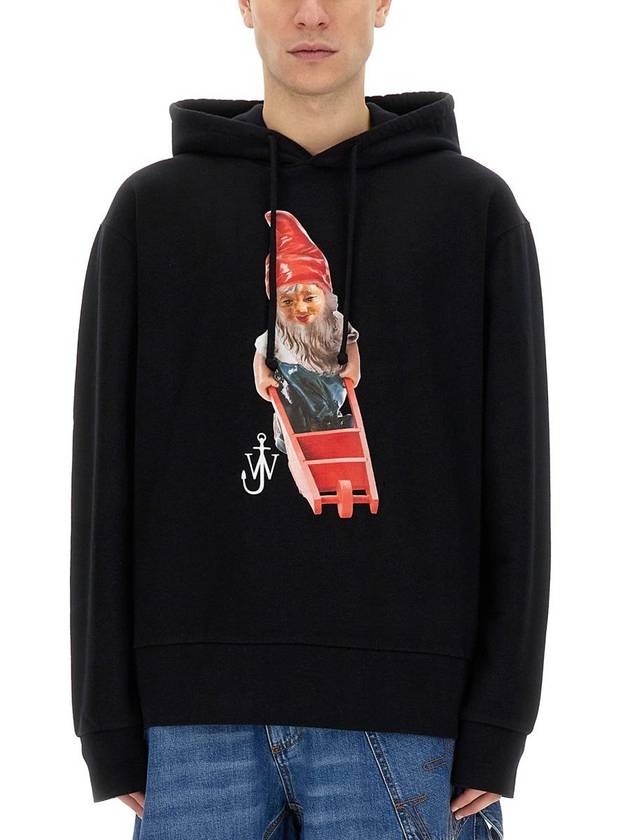 Gnome Print Hoodie Black - JW ANDERSON - BALAAN 2