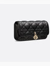 Lady Phone Cannage Lambskin Pouch Black - DIOR - BALAAN 3