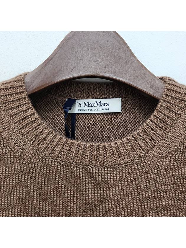 S Max Mara KASSEL logo wool cashmere knit camel 2429366163600 002 - S MAX MARA - BALAAN 6