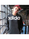 Linear Crew Sweatshirt Black - ADIDAS - BALAAN 2