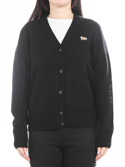 Baby Fox Patch Boxy Cardigan Black - MAISON KITSUNE - BALAAN 2